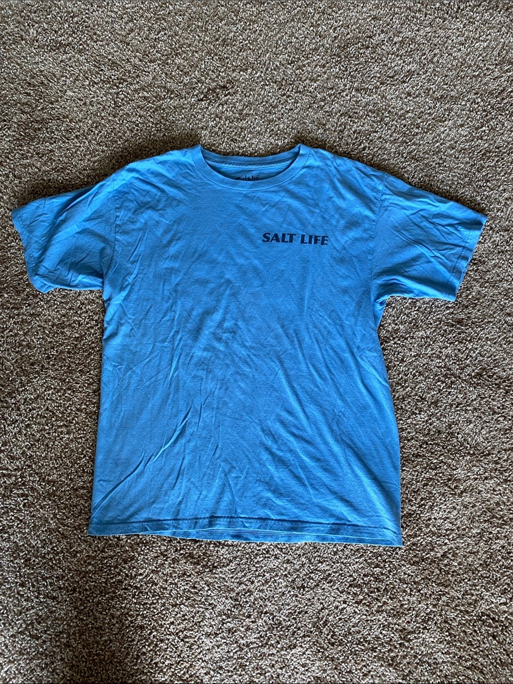 Salt Life Teal Blue Chest Logo T-Shirt